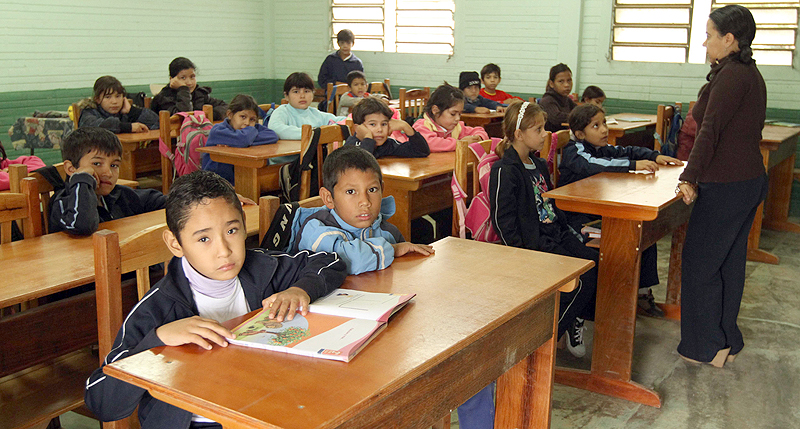 Niños en escuela