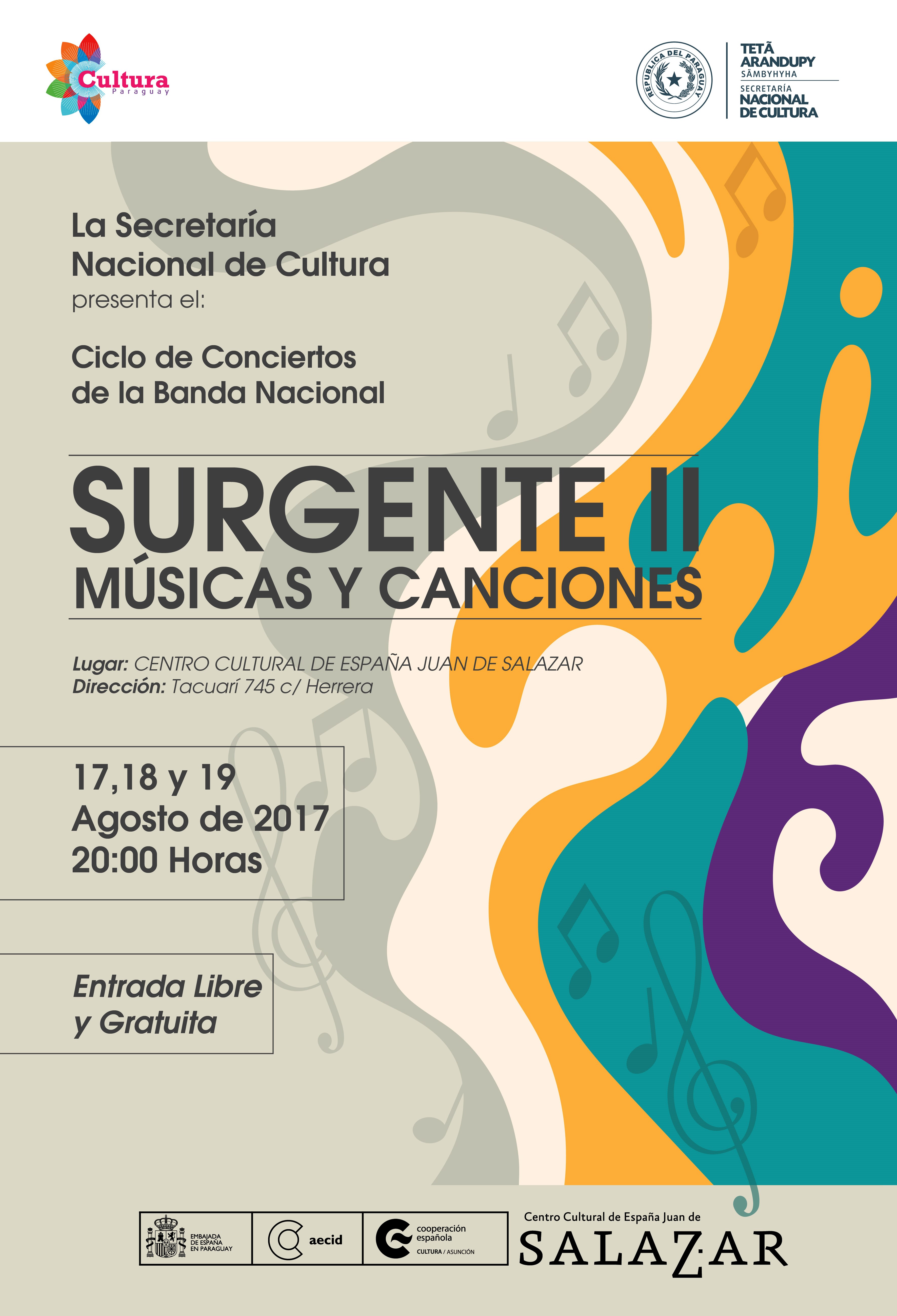 afiche elenco musical
