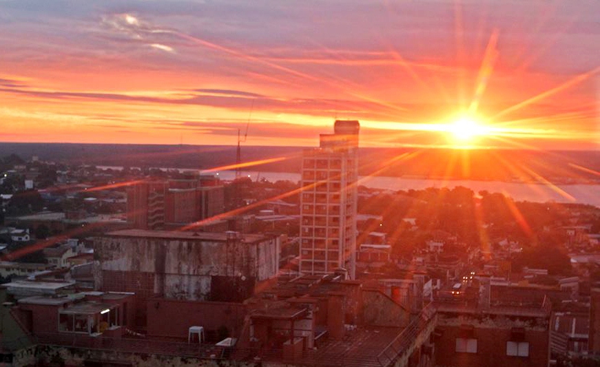 puesta de sol Asunción