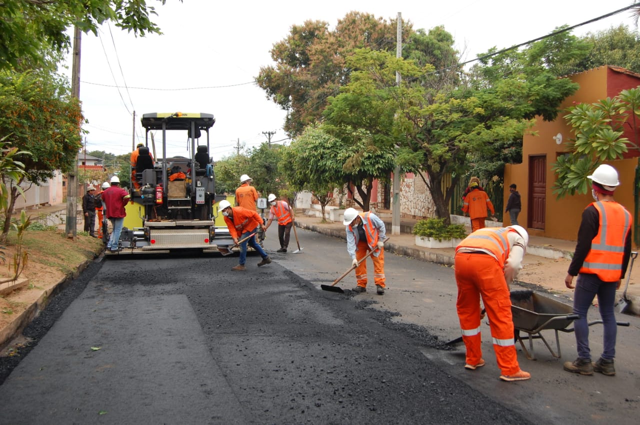 trabajos- Guarambare-caminos vecinales Caminos vecinales, MOPC, Ejecución