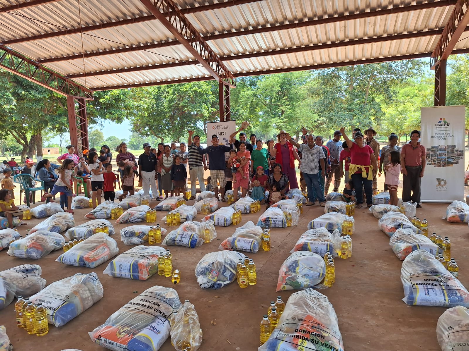 alimentos- itaipu-donacion-comunidades indigenas