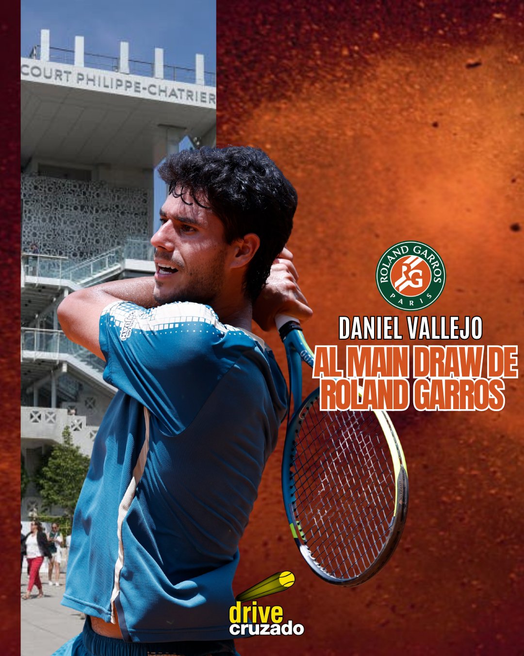 Histórico: Después de 28 años, Paraguay tendrá nuevamente un jugador en Roland Garros