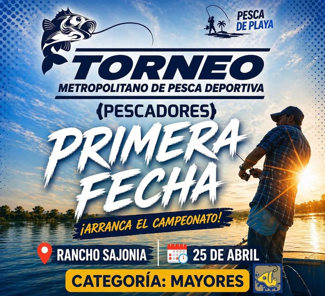 Arranca el campeonato metropolitano de pesca deportiva
