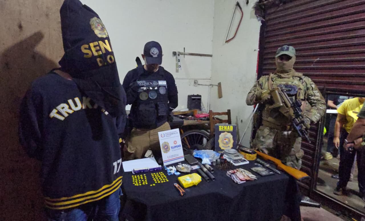 desmantelan centro de drogas vinculado a barras bravas luque