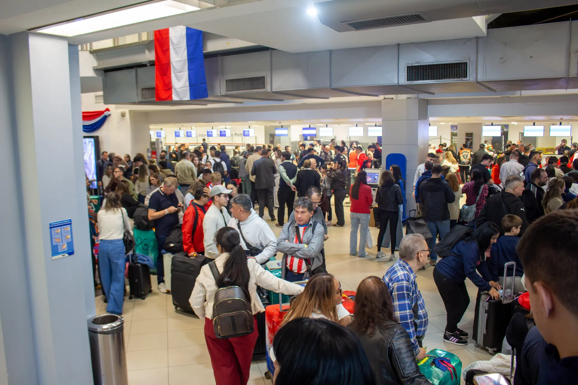 Un total de 8.045 personas viajó desde el Aeropuerto Internacional Silvio Pettirossi con destino final a Estados Unidos. Foto: Gentileza