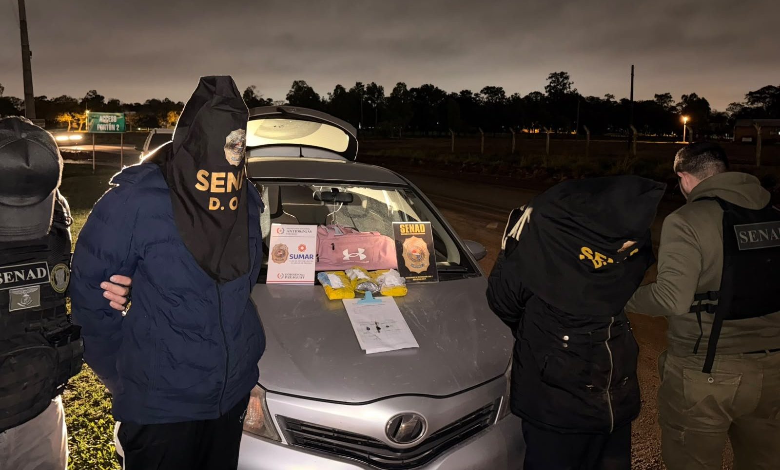 SENAD detiene a dos presuntos proveedores del Clan Rotela, Plan SUMAR