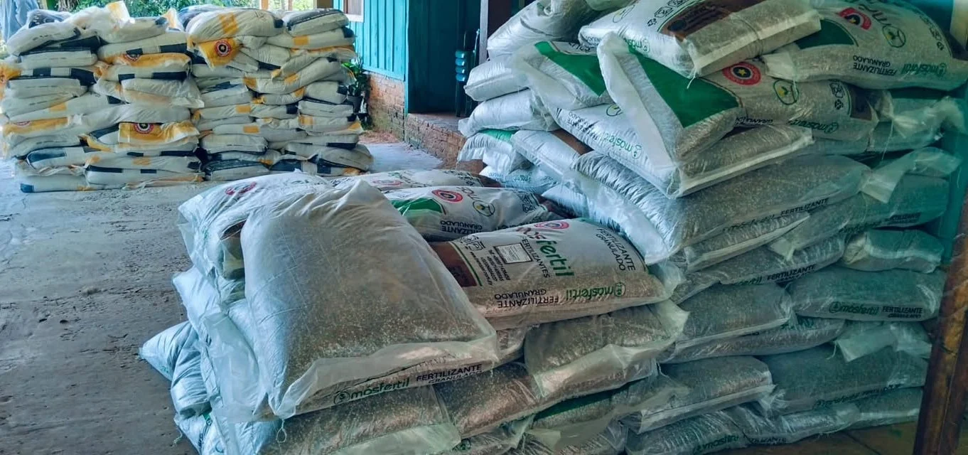 insumos entregados por mag a productores tavai